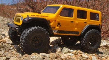 SCX24 V2 2019 Jeep Wrangler JLU CRC 1/24 4WD-RTR YELLOW