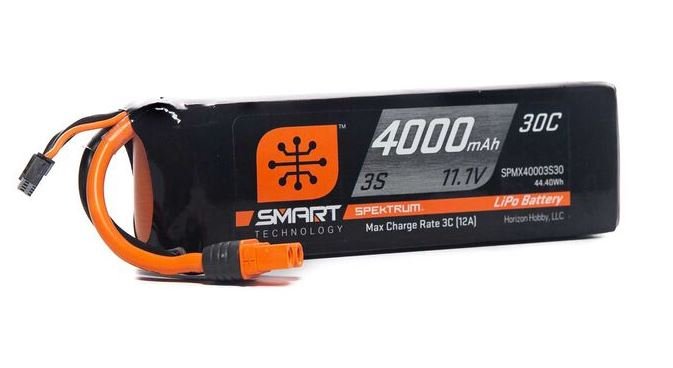 4000mAh 4S 14.8V Smart LiPo Battery 30C IC3