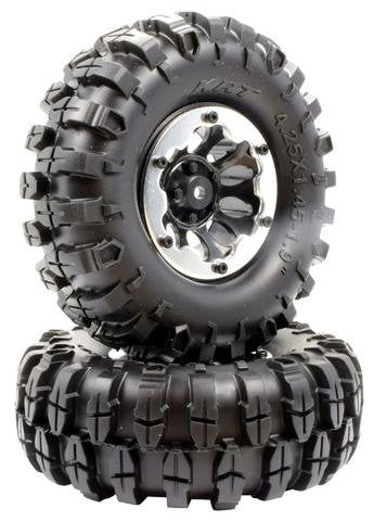 Apex RC Products 1.9" Beadlock "K2" Wheels + 108mm "Muncher" Crawler Tires