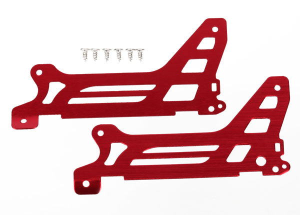 Main frame side plate outer (2) (red-anodized) (aluminum)/ screws (6)