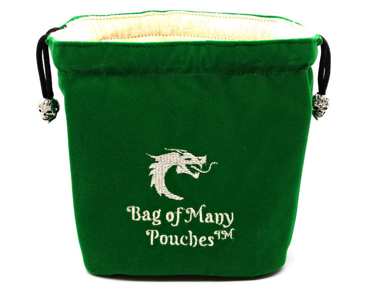 Bag of Many Pouches RPG DnD Dice Bag: Green