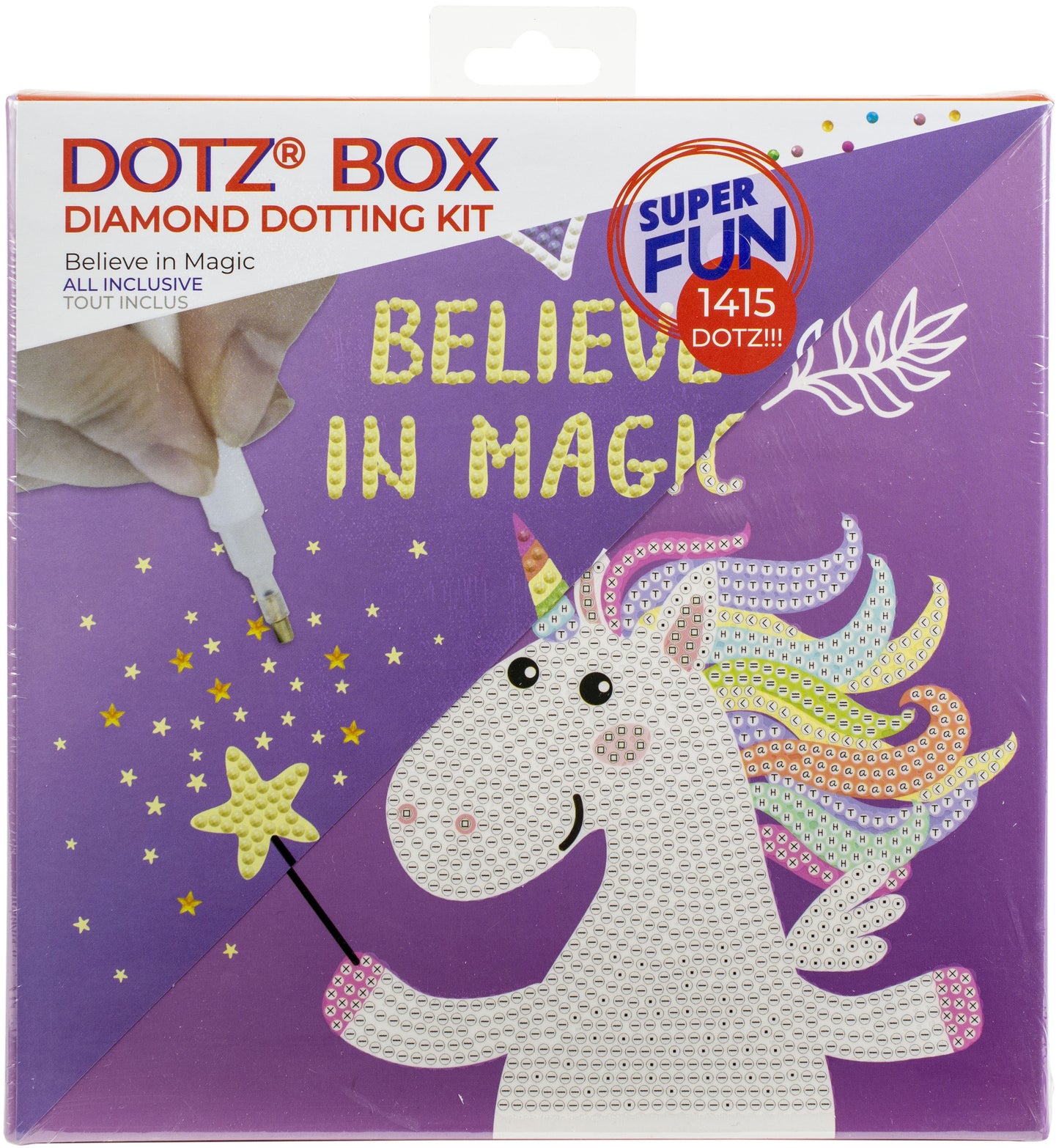 Diamond Dotz Diamond Art Box Kit 8.6"X8.6"-Believe In Magic