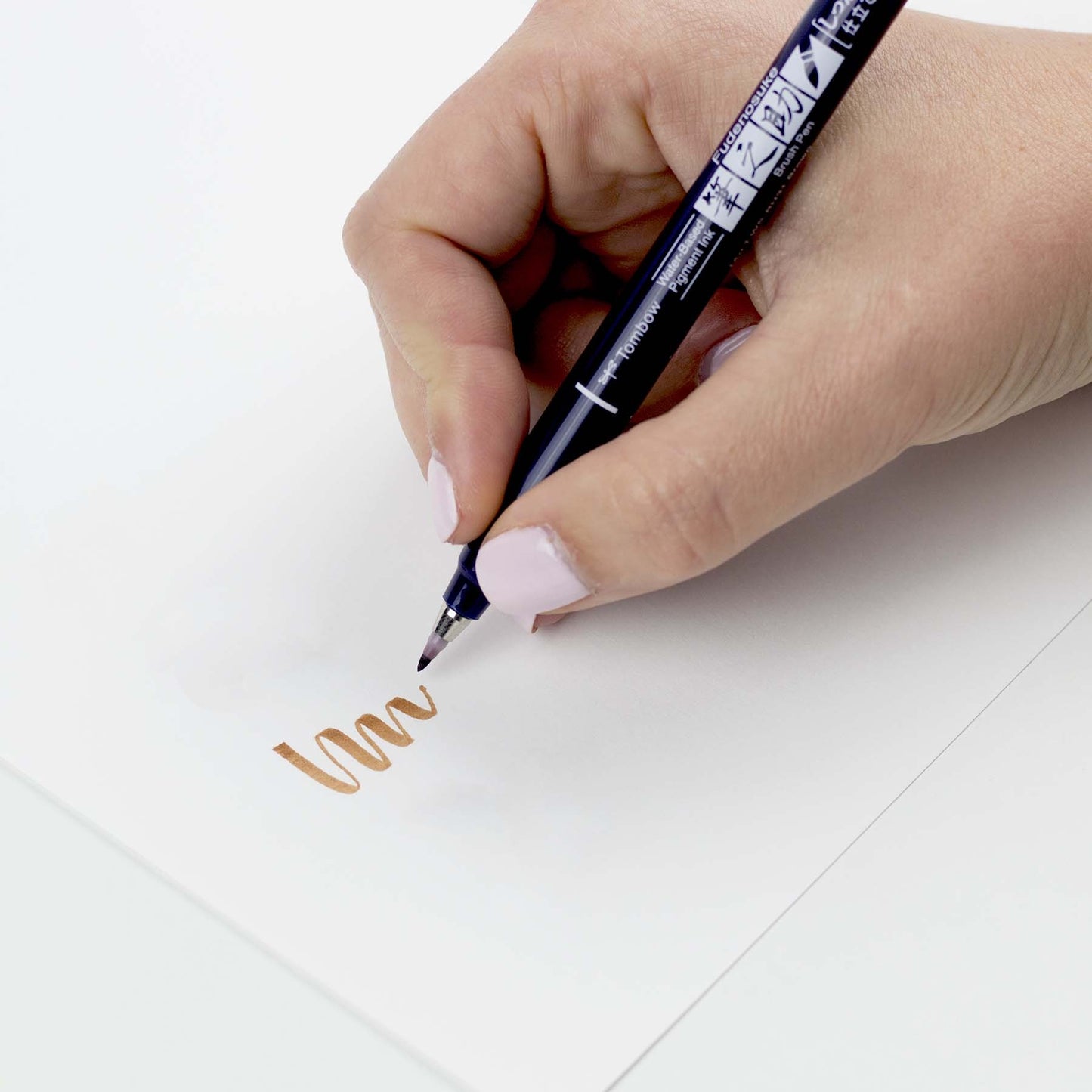 Tombow Fudenosuke Fine Tip Brush Pen -Brown