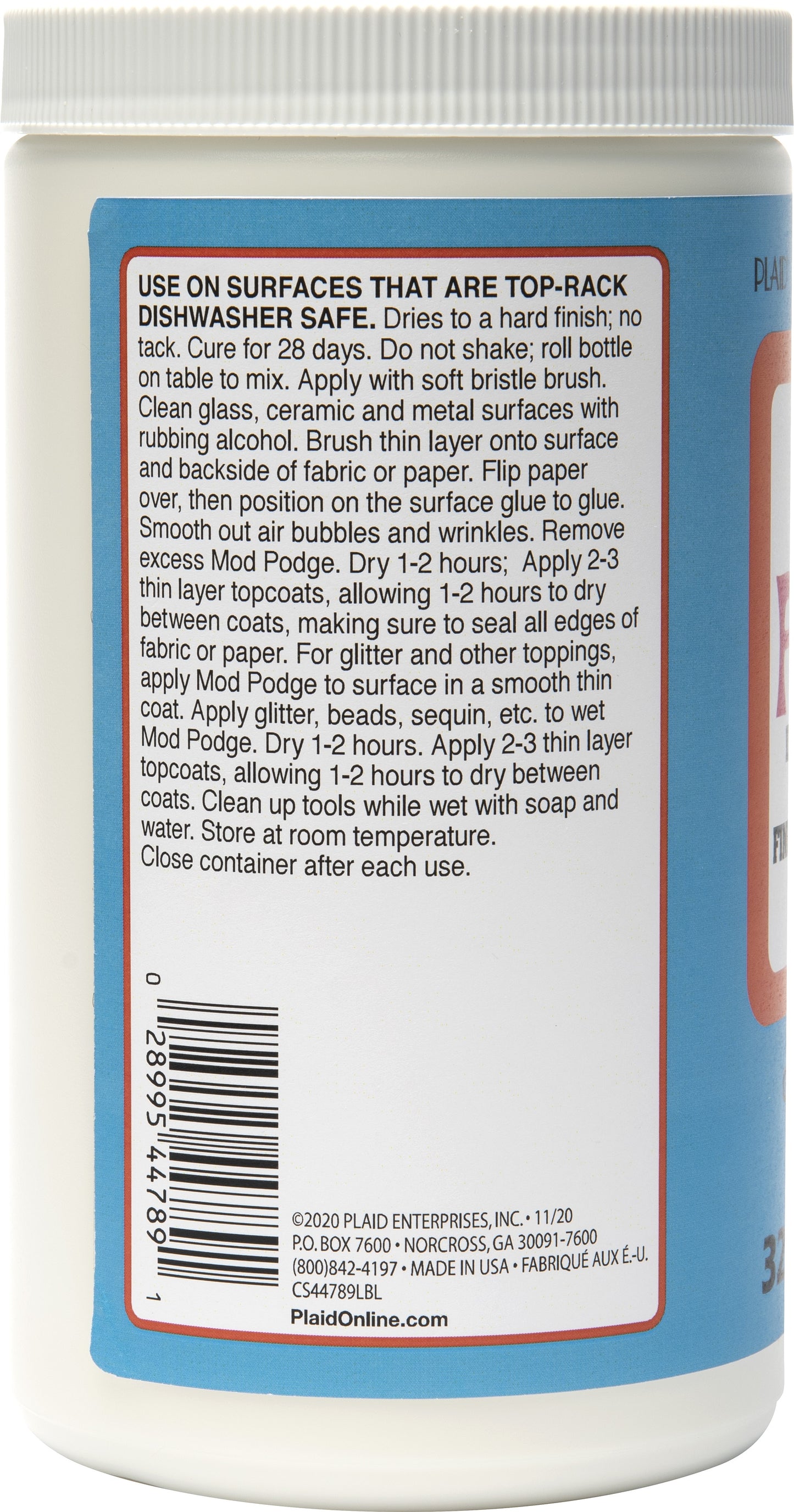 Plaid Mod Podge Dishwasher Safe Gloss-32oz