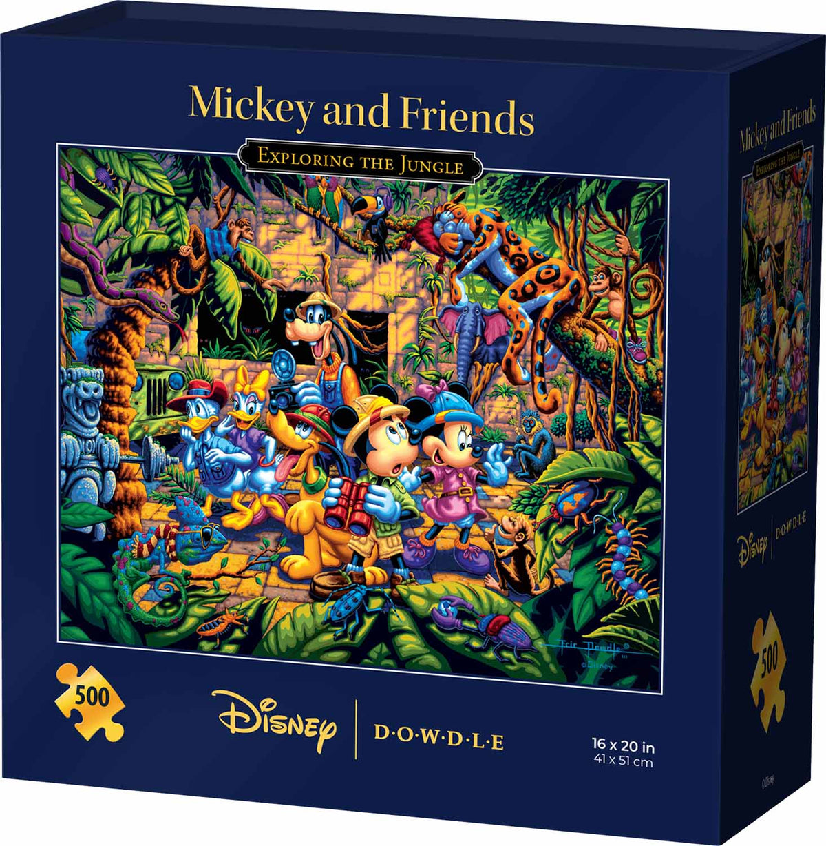 Mickey & Friends Exploring the Jungle - 500 Piece Traditional Puzzle