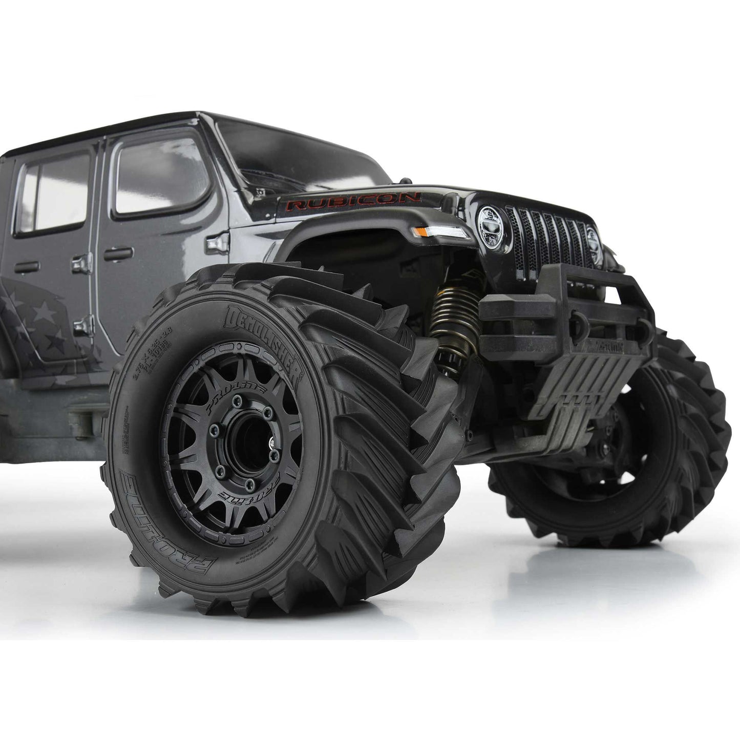 1/10 Demolisher F/R 2.8" MT MTD 12mm Blk Raid (2)