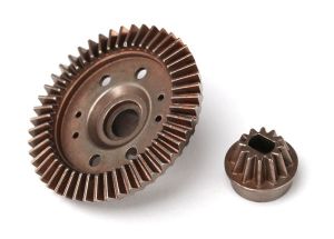 Ring gear differential/ pinion gear differential (12/47 ratio) (rear)