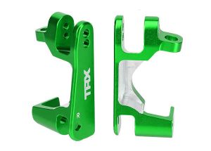 Caster blocks (c-hubs) 6061-T6 aluminum (green-anodized) left & right