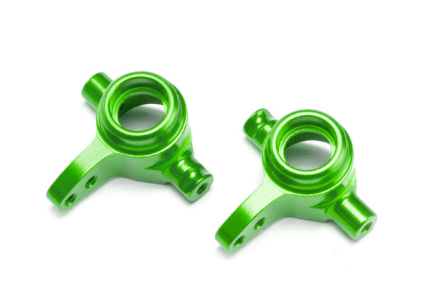 Steering blocks 6061-T6 aluminum (green-anodized) left & right