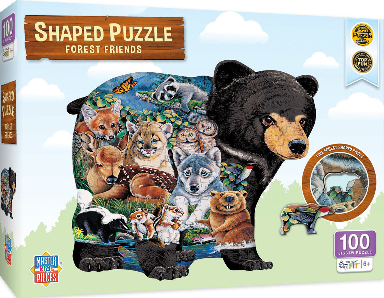 Forest Friends 100pc Shaped Puzzle