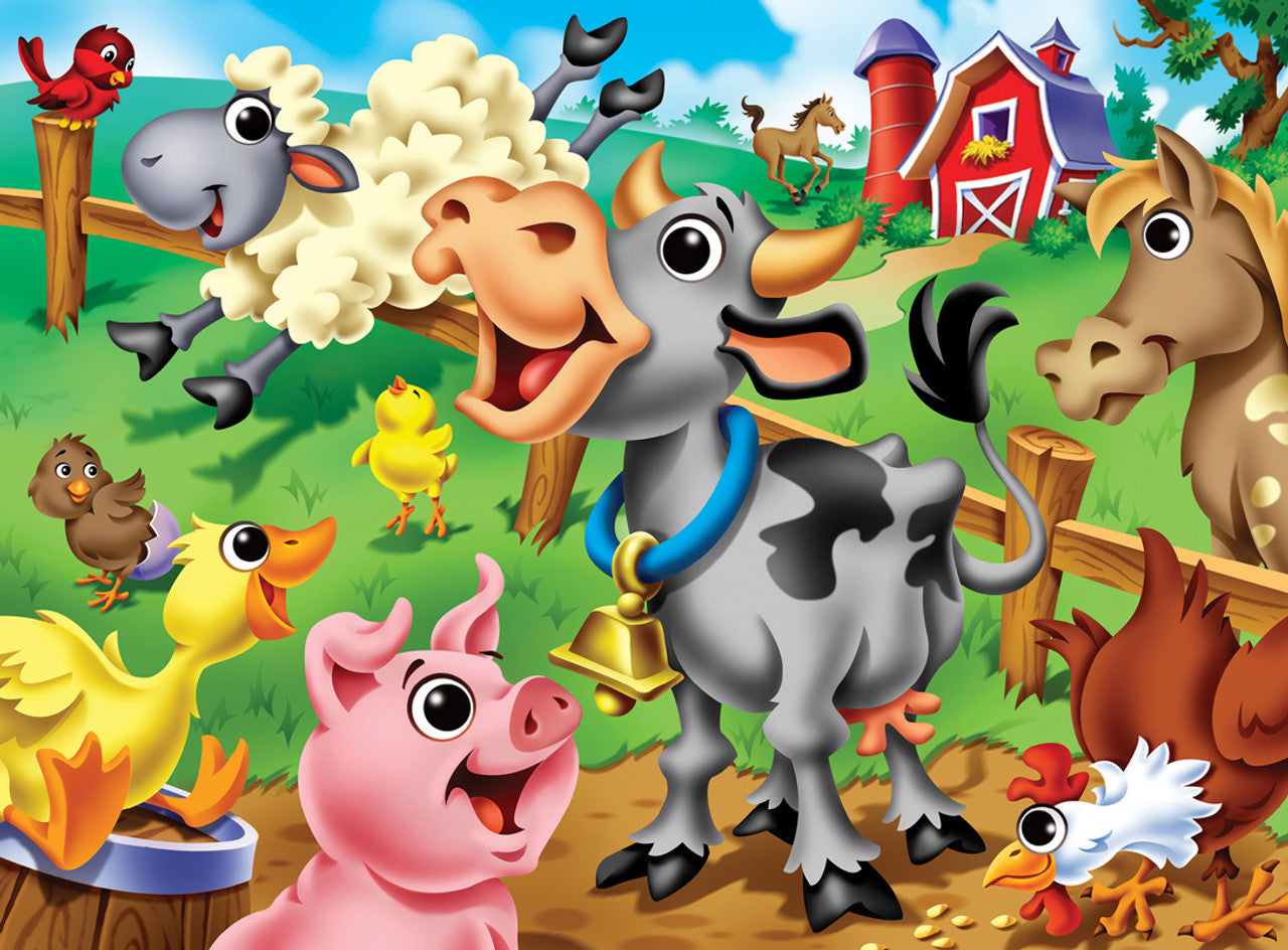 Googly Eyes - Farm Animals 48pc Puzzle