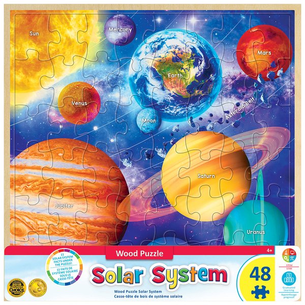 SOLAR SYSTEM - 48 WOOD PIECE PUZZLE