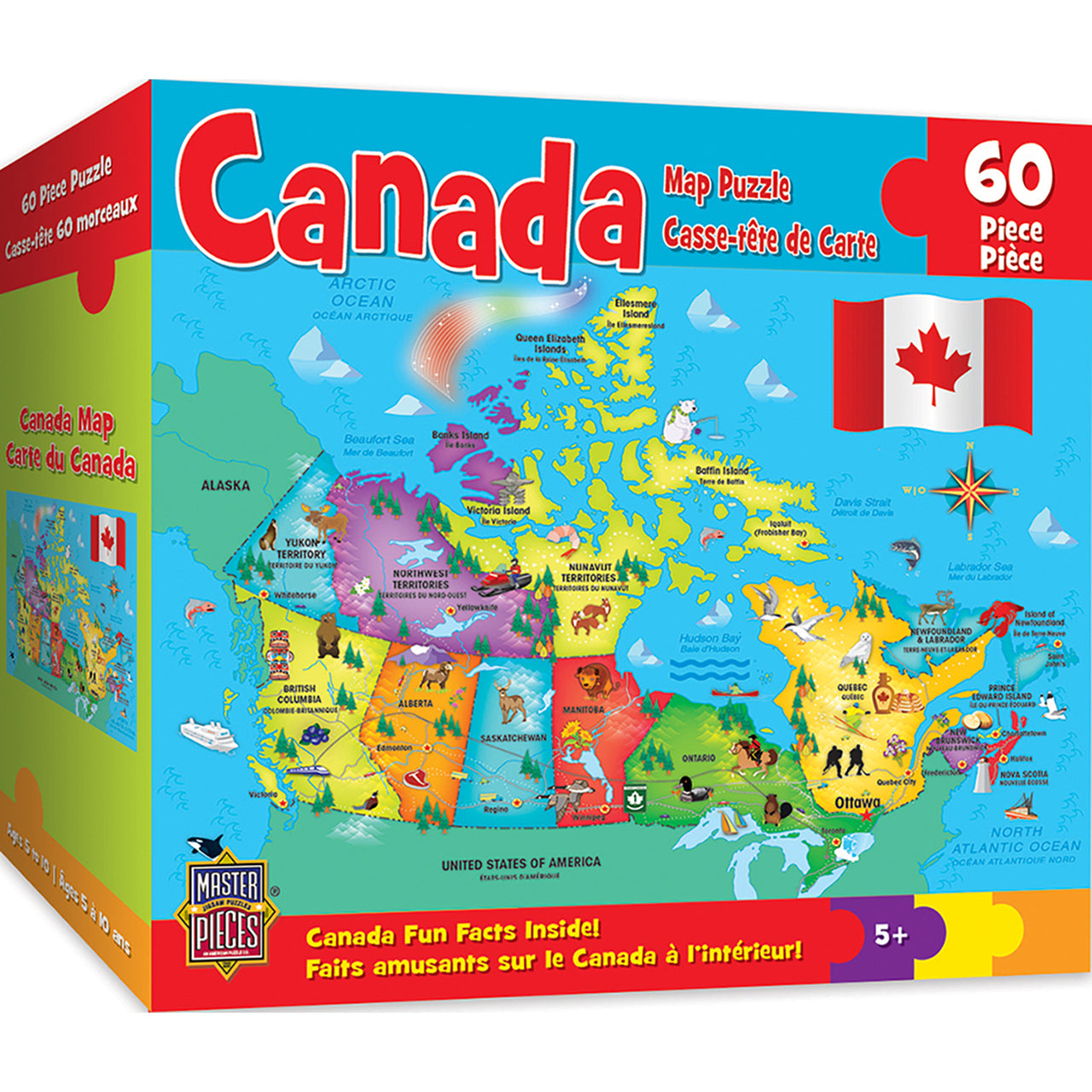 Educational - Canada Map 60pc Puzzle