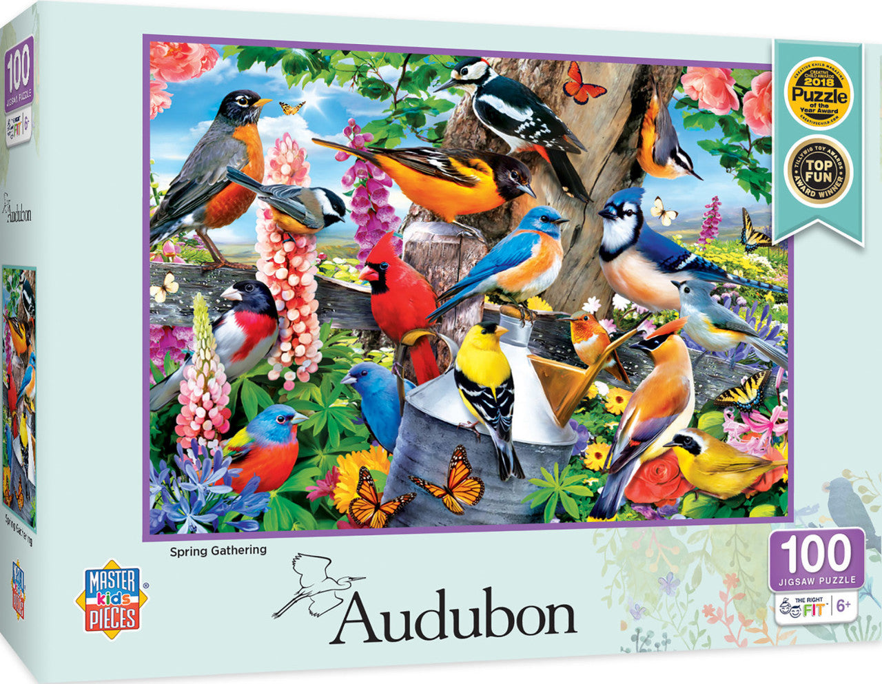 Audubon - Spring Gathering 100pc Puzzle