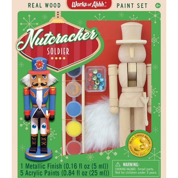 NUTCRACKER SOLDIER HOLIDAY WOOD PAINT KIT
