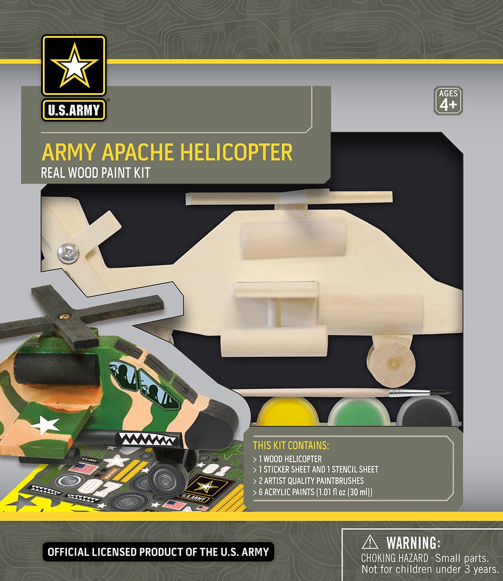 U.S. Army - Apache Helicopter Wood Paint Kit