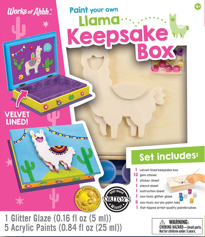 JEWELRY BOX (BOW) WOOD PAINT KIT