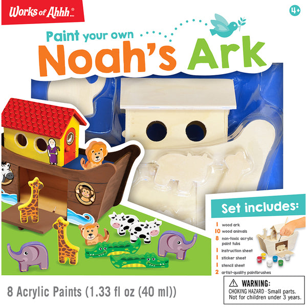 NOAH'S ARK DELUXE WOOD PAINT KIT