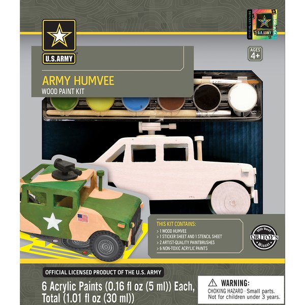 U.S. ARMY HUMVEE LICENSED WOOD PAINT KIT