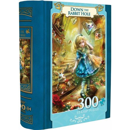 Book Box Down the Rabbit Hole - 300pc EZ Grip Jigsaw Puzzle