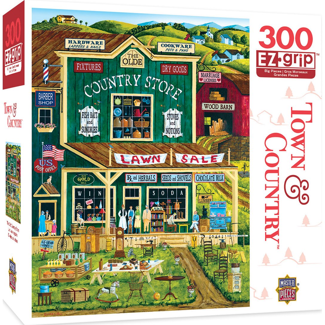 MasterPieces Town & Country The Old Country Store Large 300 Piece EZ Grip Jigsaw Puzzle by Art Poulin
