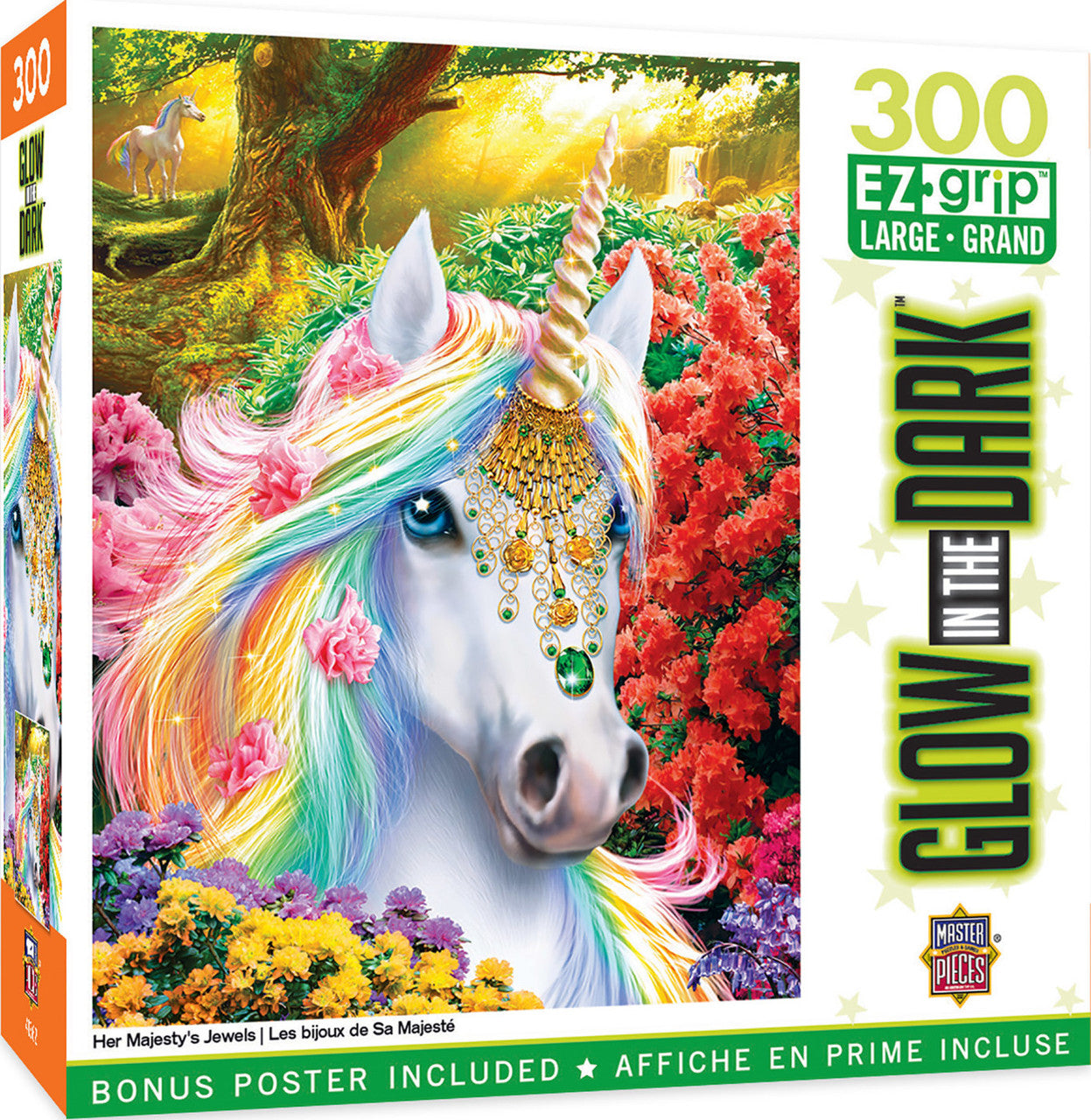 Glow in the Dark - Her Majesty's Jewels 300pc EzGrip Puzzle