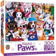 Playful Paws - Essential Workers 300pc EzGrip Puzzle