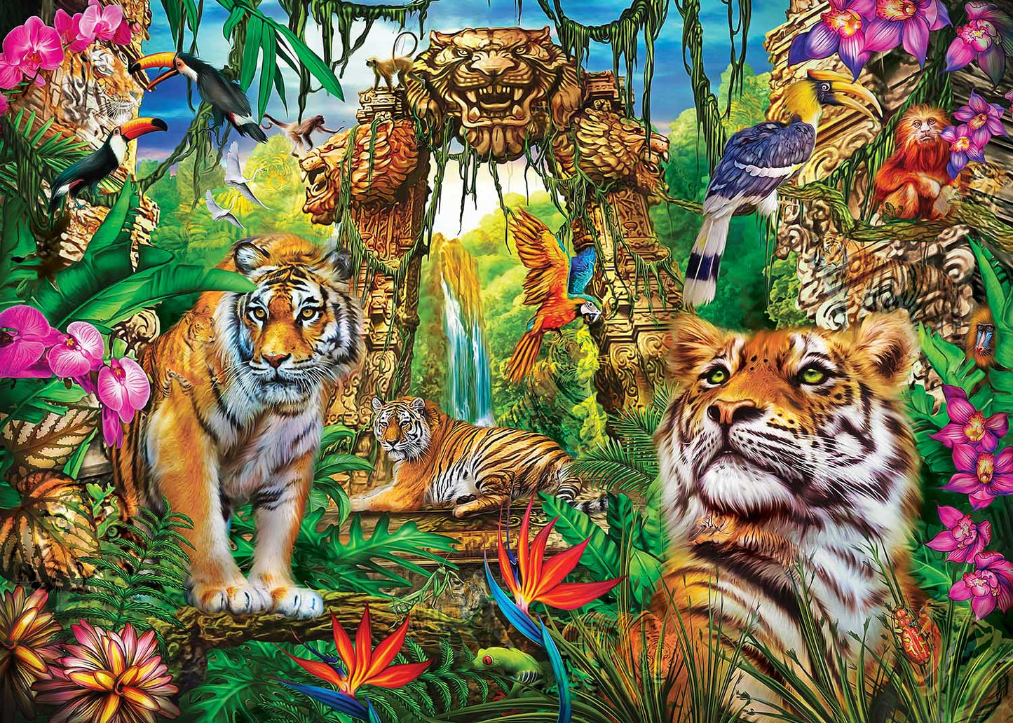 Hidden Images Glow In The Dark - Mystery of the Jungle 500pc Puzzle