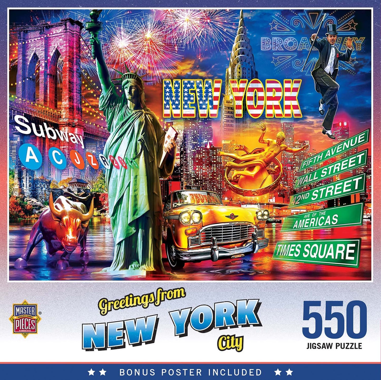 Greetings From - New York City 550pc Puzzle
