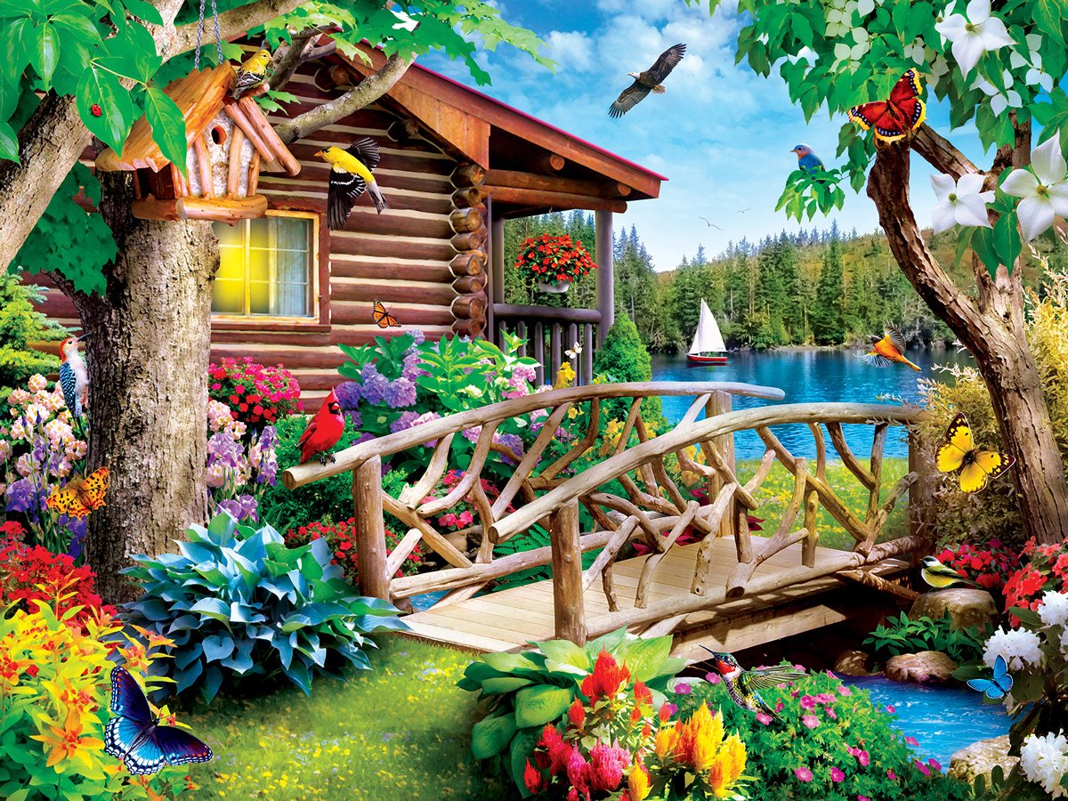 Memory Lane - Cabin Crossing 300pc EzGrip Puzzle