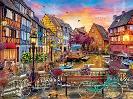Travel Diary - Cycling at Colmar France 550pc Puzzle