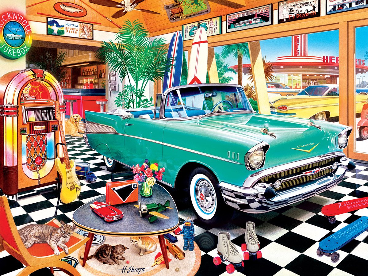 Wheels - Beach Side Chrome 750pc Puzzle