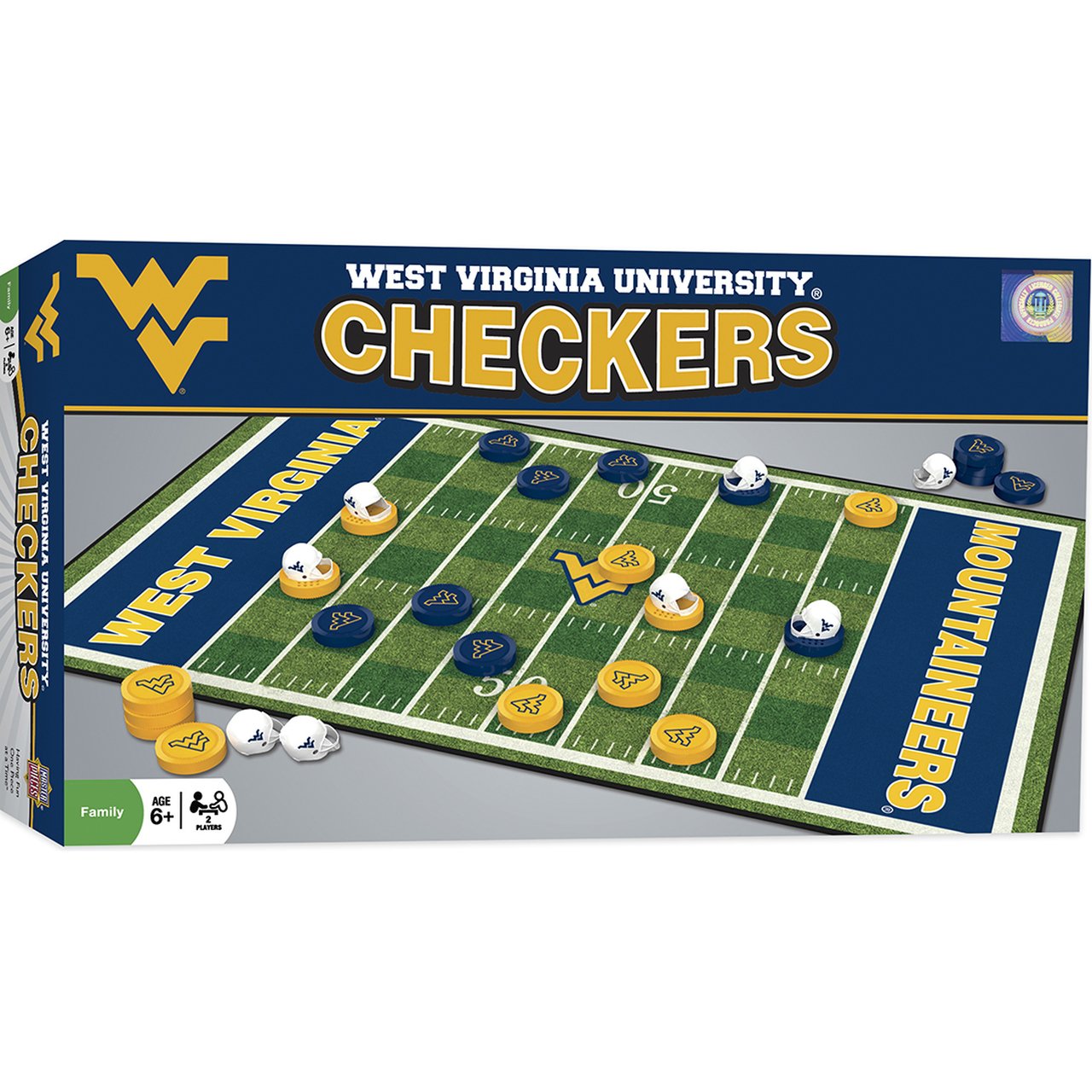 WEST VIRGINIA CHECKERS BOARD GAME
