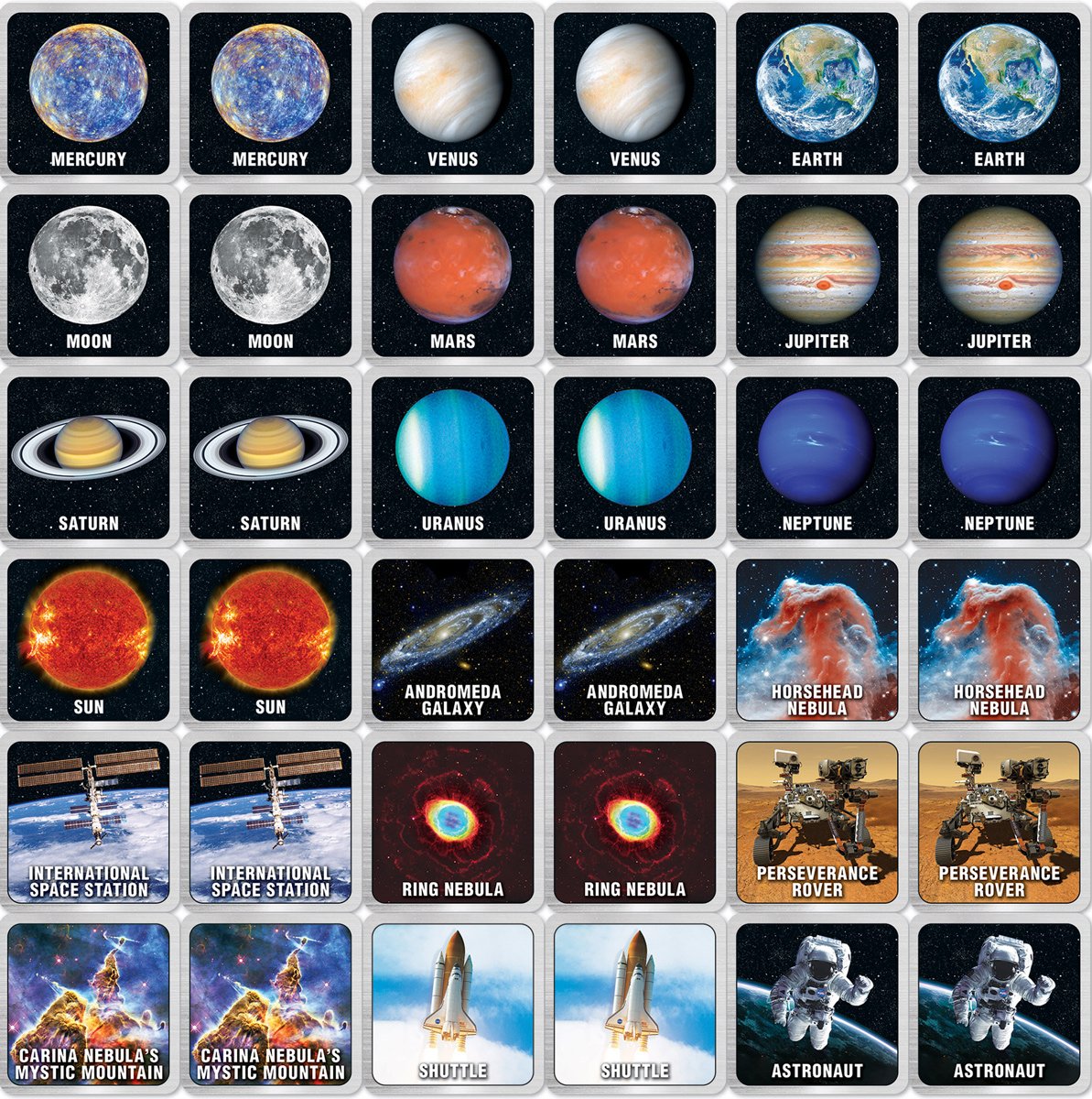 NASA - Matching Game