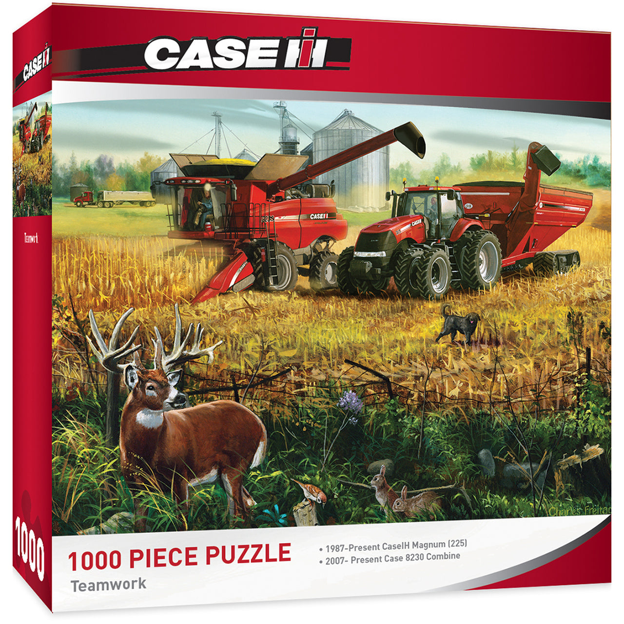 CASE IH TEAMWORK - MODELS 315 & 8230 TRACTORS 1000 PIECE JIGSAW PUZZLE