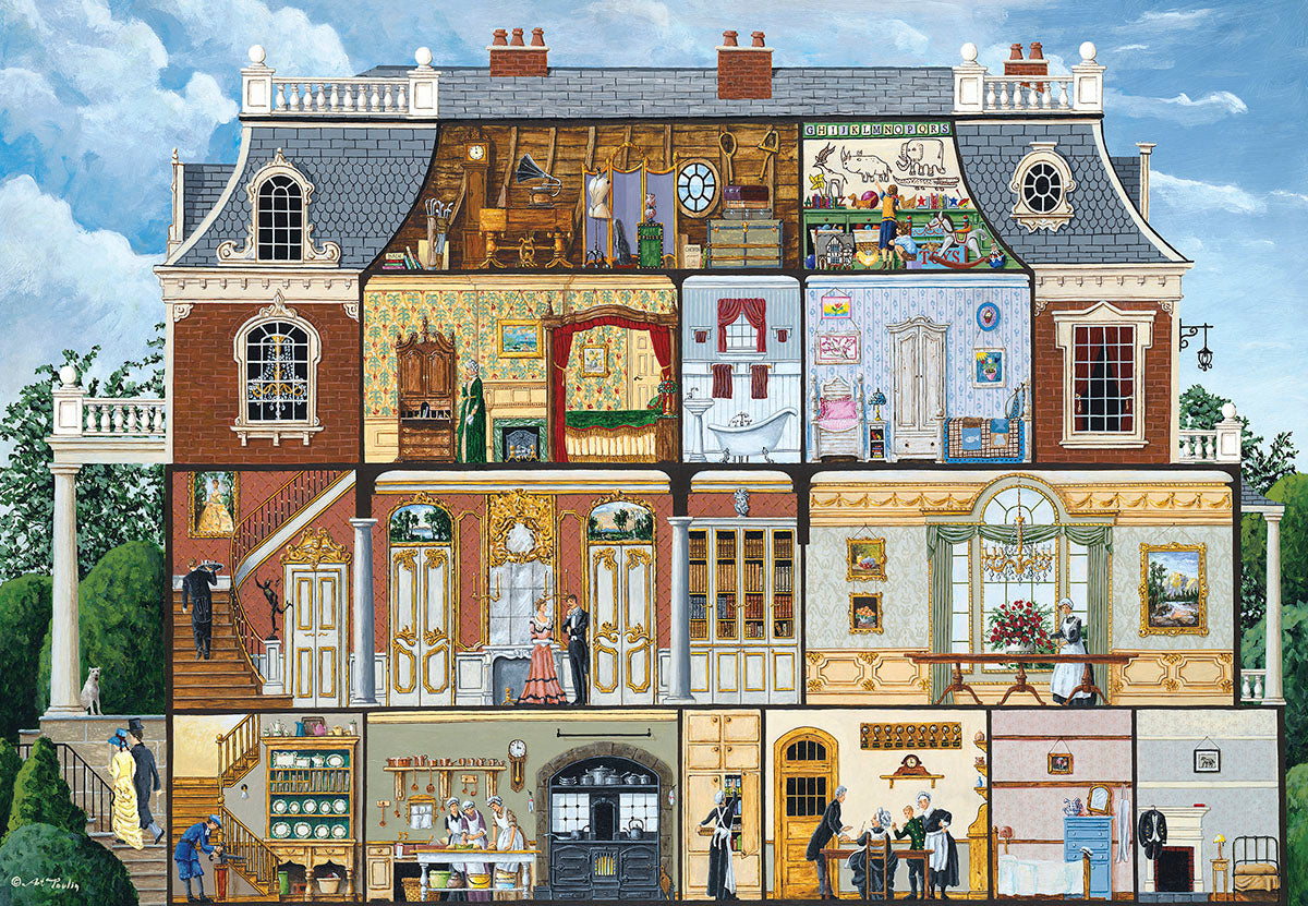 Upstairs Downstairs - 1000pc EZ Grip Jigsaw Puzzle by Masterpieces
