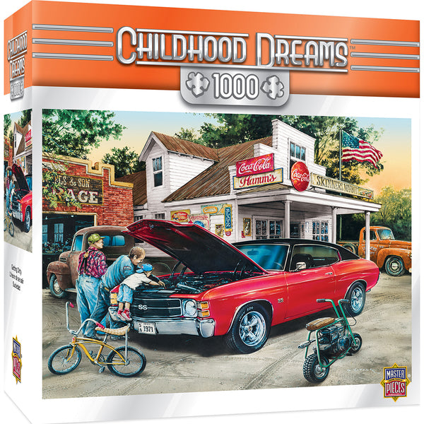 CHILDHOOD DREAMS GETTING DIRTY -1000 PIECE JIGSAW PUZZLE BY DAN HATALA