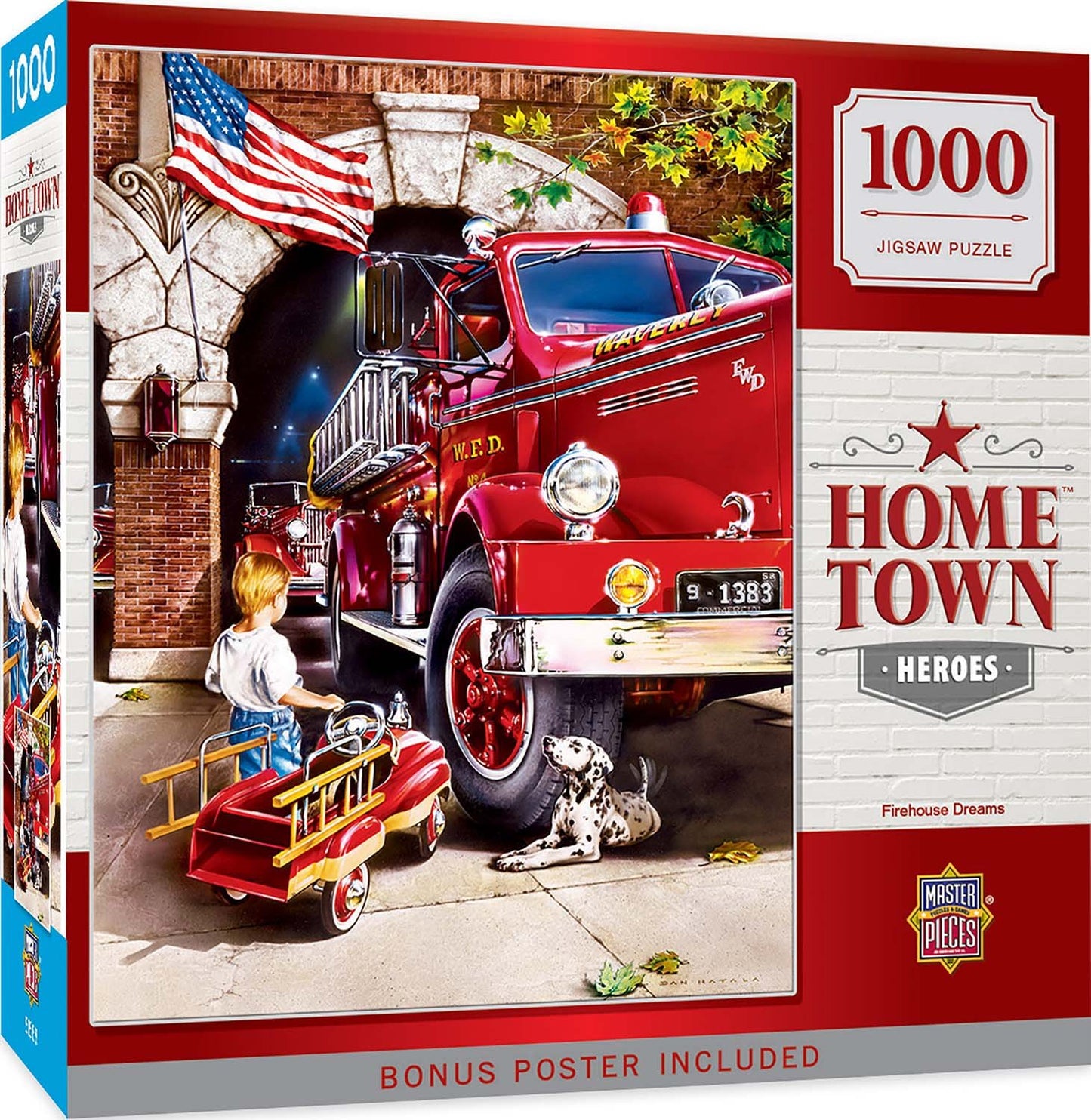 Hometown Heroes - Firehouse Dreams 1000pc Puzzle