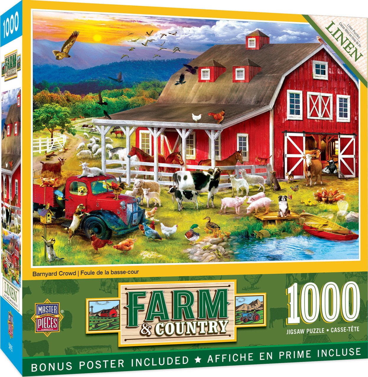 Farm & Country - Baryyard Crowd 1000pc Puzzle