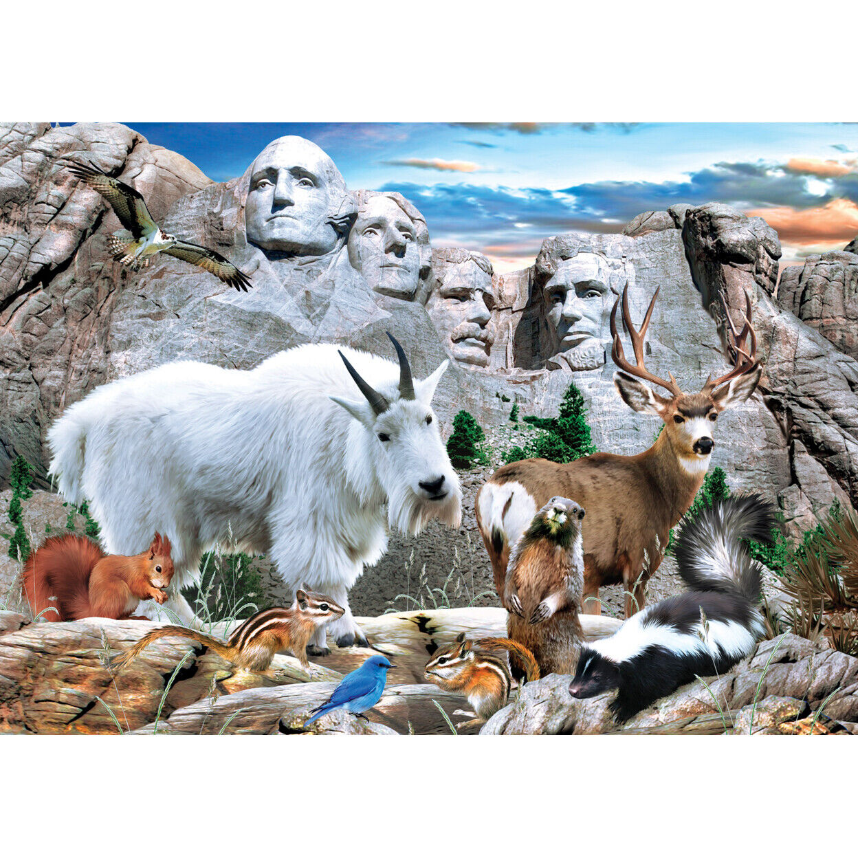 National Parks - Mount Rushmore 500pc Puzzle