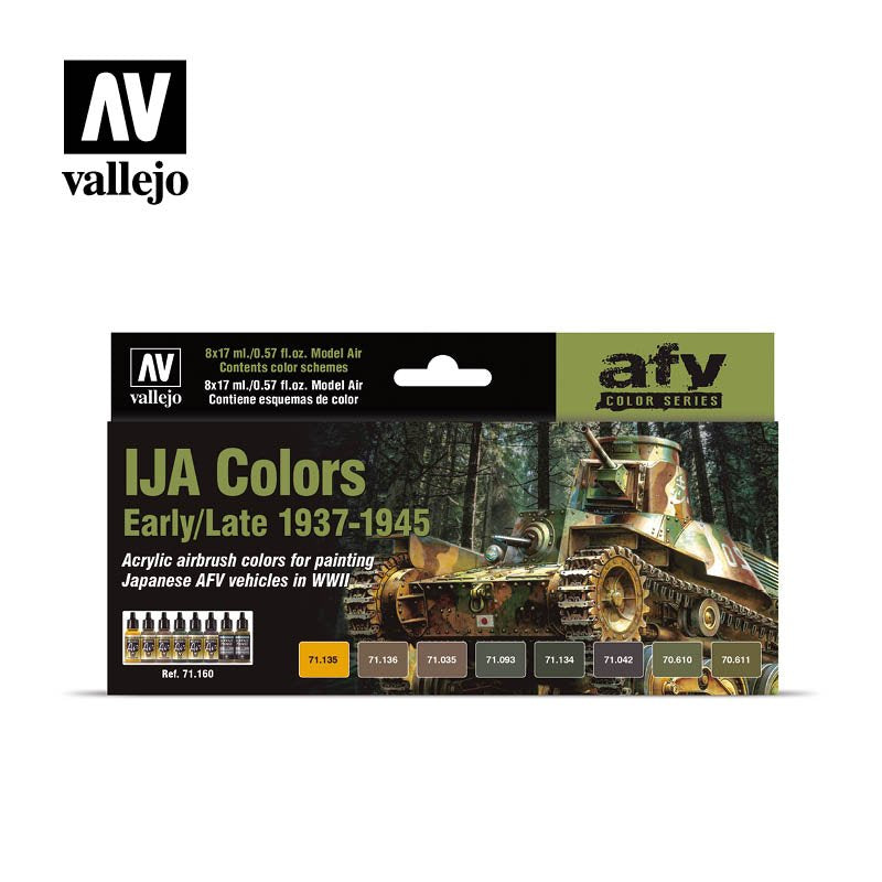 71.160 IJA Colors Early/Late 1937-1945 - Model Air - AFV - 17ml 6pc