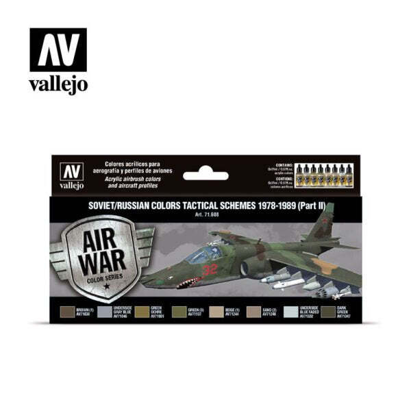 71.608 Soviet/Russian colors Tactical Schemes 1978-1989 (Part II) - Model Color Air War 17ml 8pc