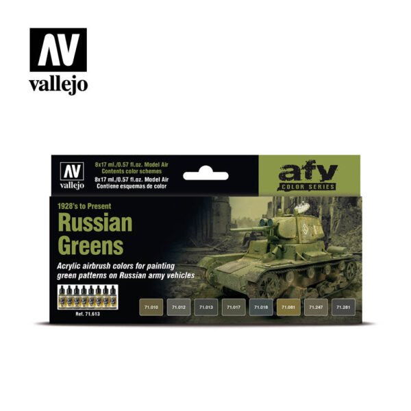 71.613 Russian Greens (1928s to Present) - Model Air - AFV - 17ml 8pc