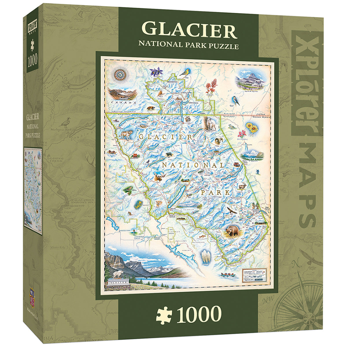 Xplorer Maps - Glacier 1000pc Puzzle