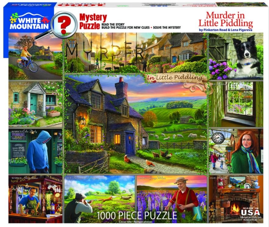 Murder in Little Piddling 1506pz - 1000 Piece Jigsaw Puzzle