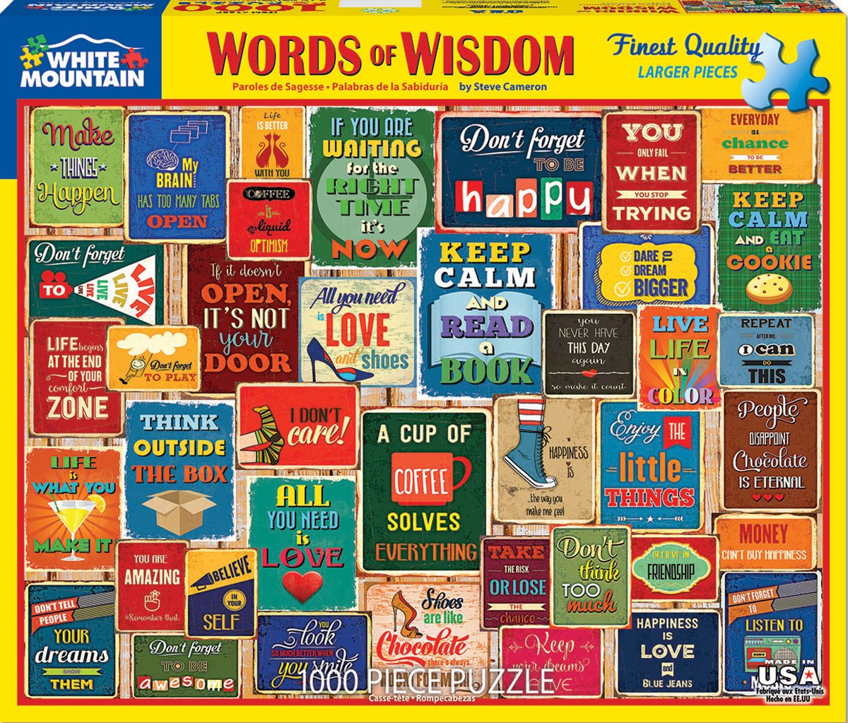 Words Of Wisdom (1607pz) - 1000 Pieces