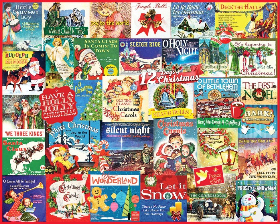 Christmas Carols (1721pz) - 1000 Piece Jigsaw Puzzle