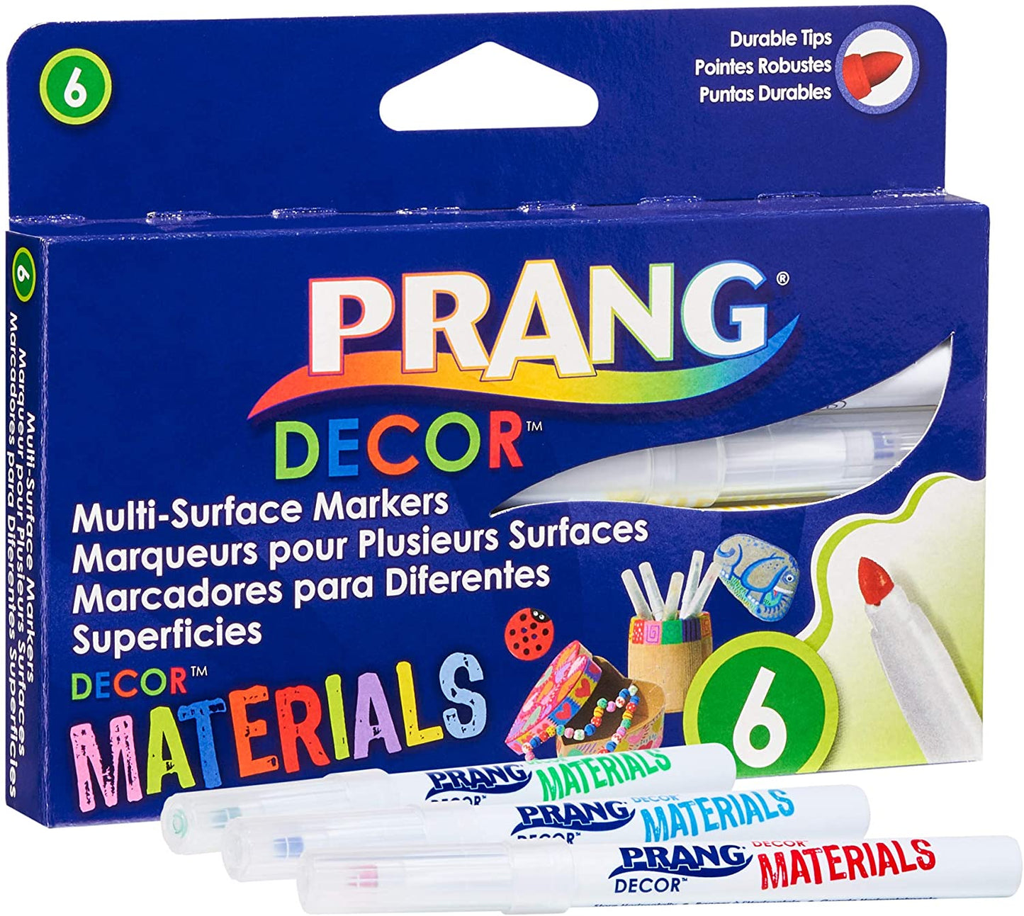 Prang Decor Materials Markers For Surfaces - 6 Count