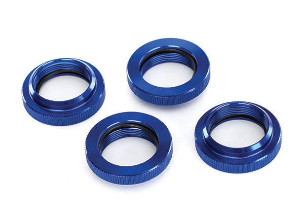 Spring retainer (adjuster) blue-anodized aluminum GTX shocks (4) (assembled with o-ring)