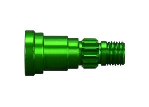 Stub axle aluminum (green-anodized) (1) (use only with #7750X driveshaft)
